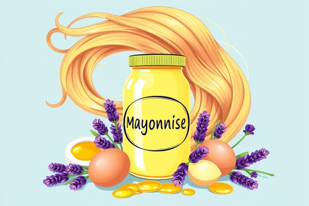 mayonaise sur cheveux