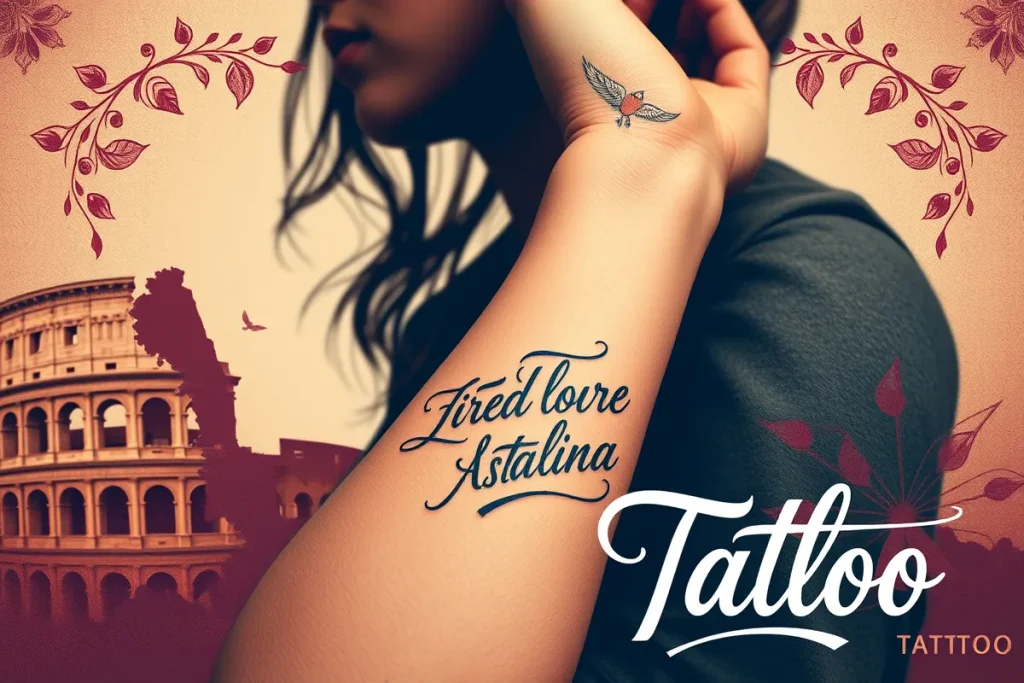 tatouage phrase en italien