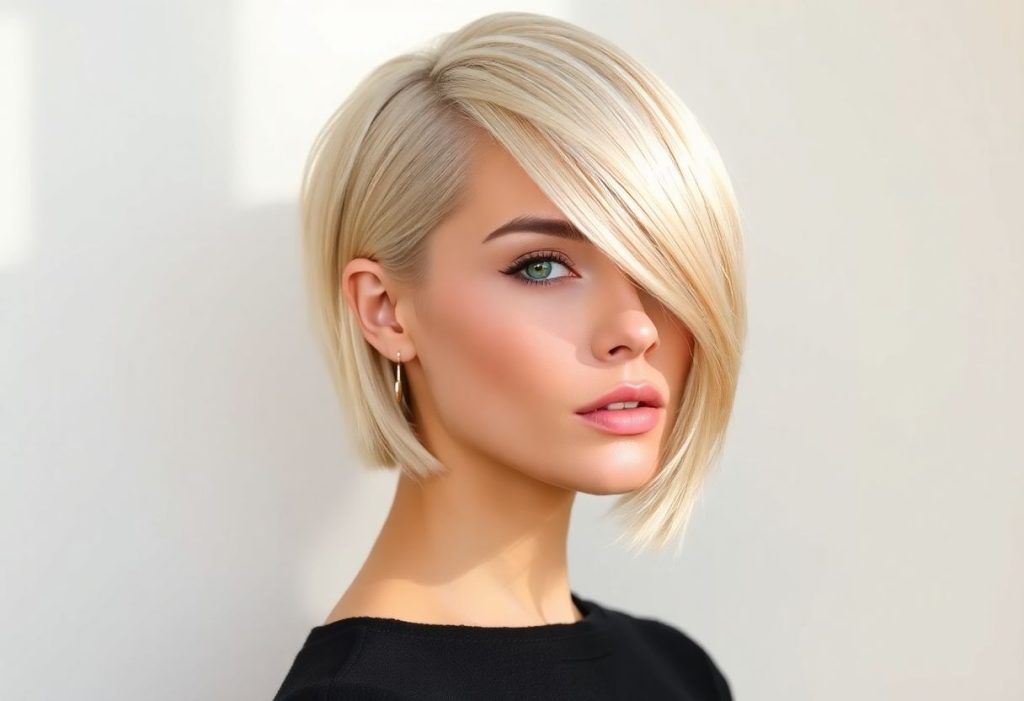 Brief SEO meches blonde cheveux court
