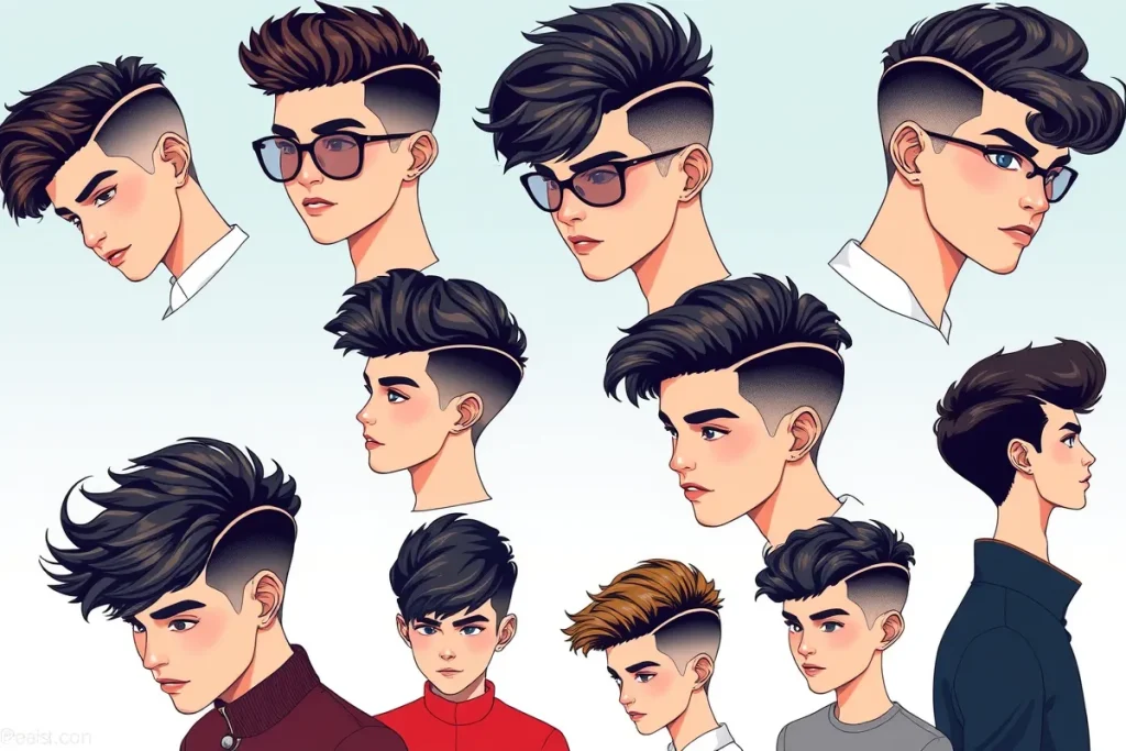 coupe garcon cheveux epais