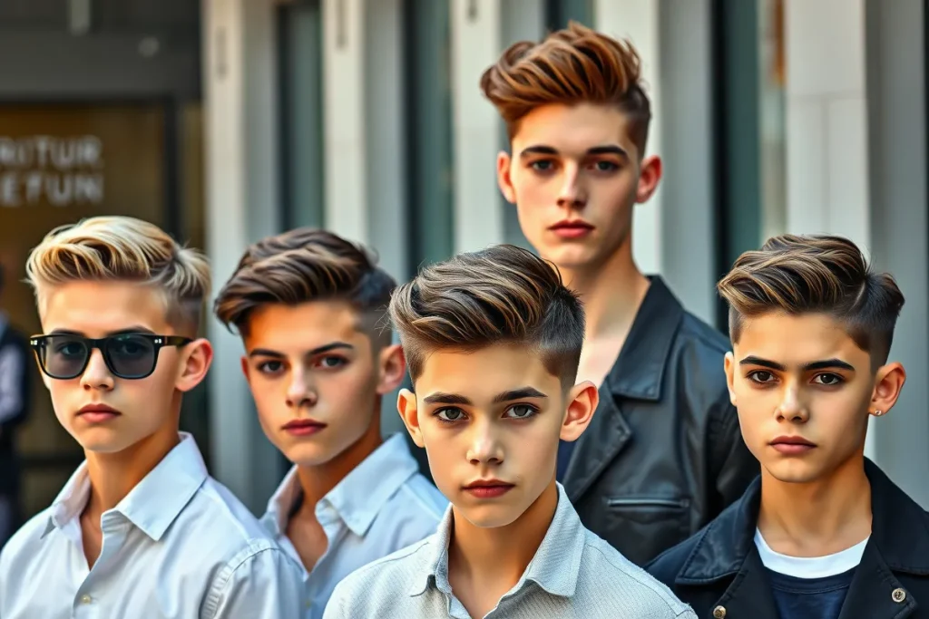 coupe ado garcon court